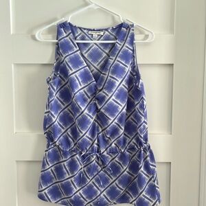 Banana Republic Purple Sleeveless Blouse
